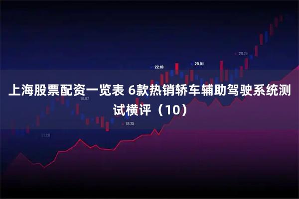 上海股票配资一览表 6款热销轿车辅助驾驶系统测试横评（10）
